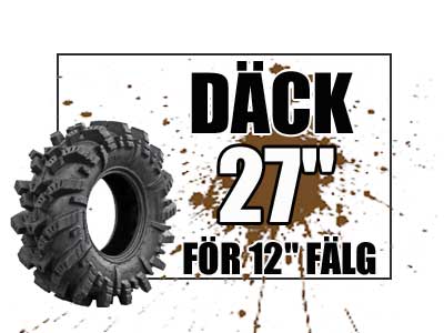 27 tum ATV Däck