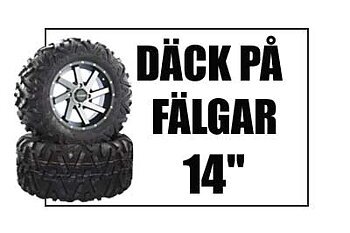 14" Fälgar med Däck