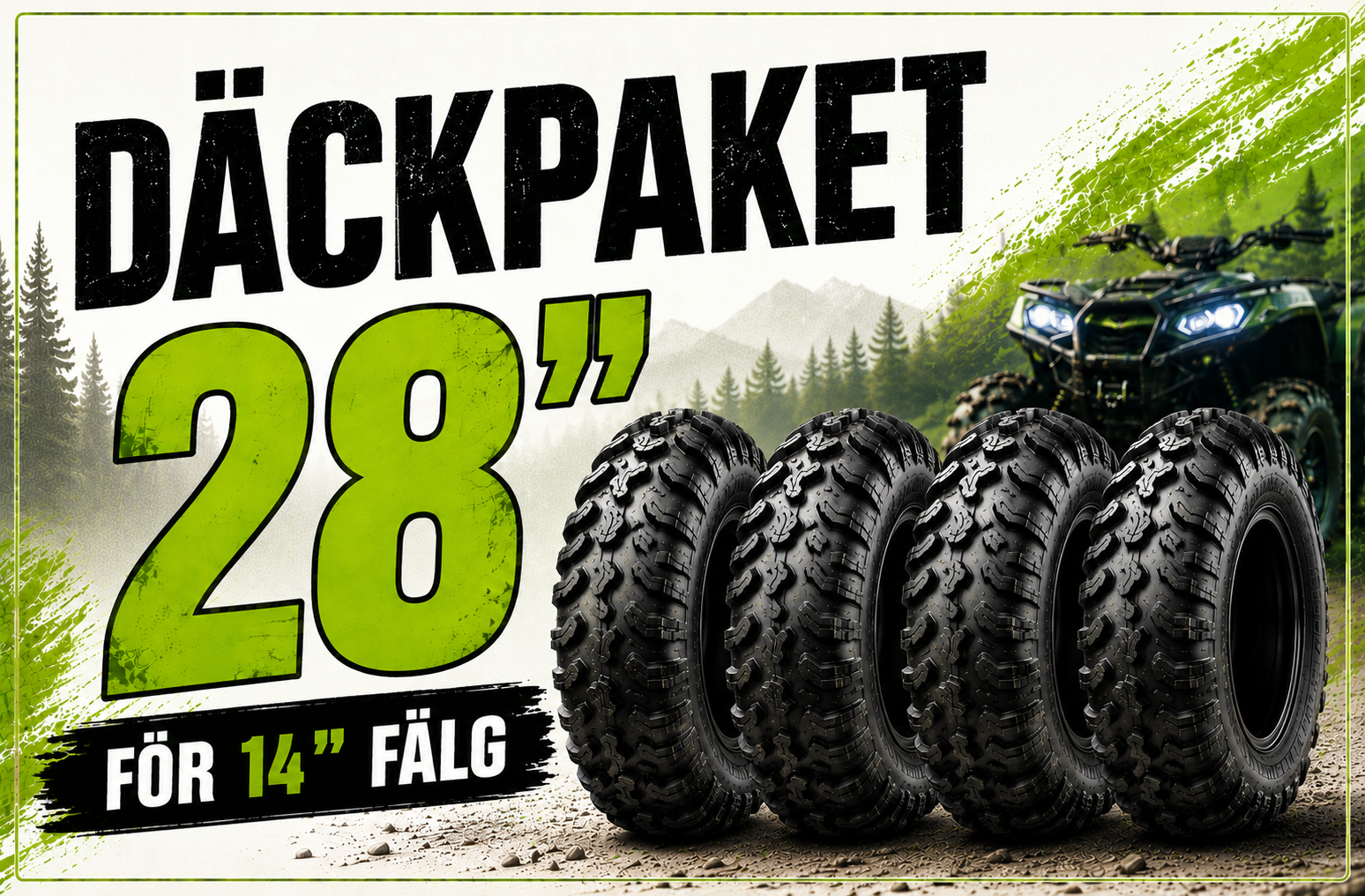 28" Däck paket