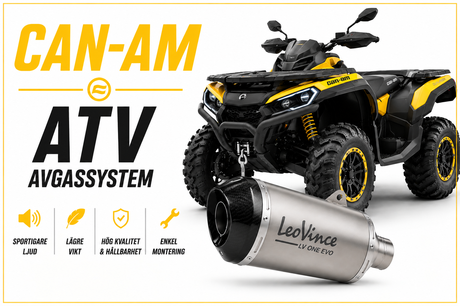 Avgassystem & Slip-On Can am