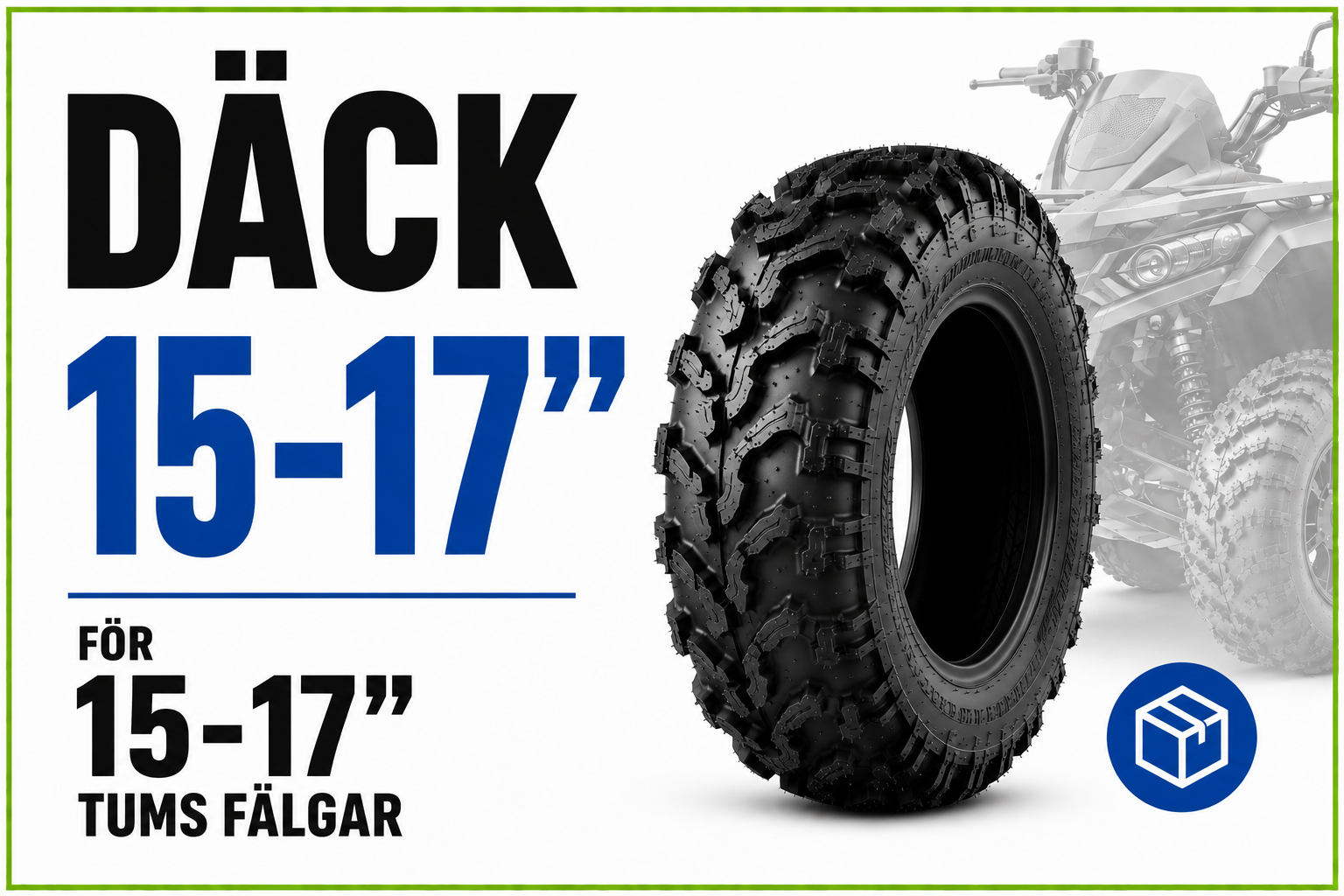 Däck för 15-17" fälgar