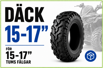 Däck för 15-17" fälgar