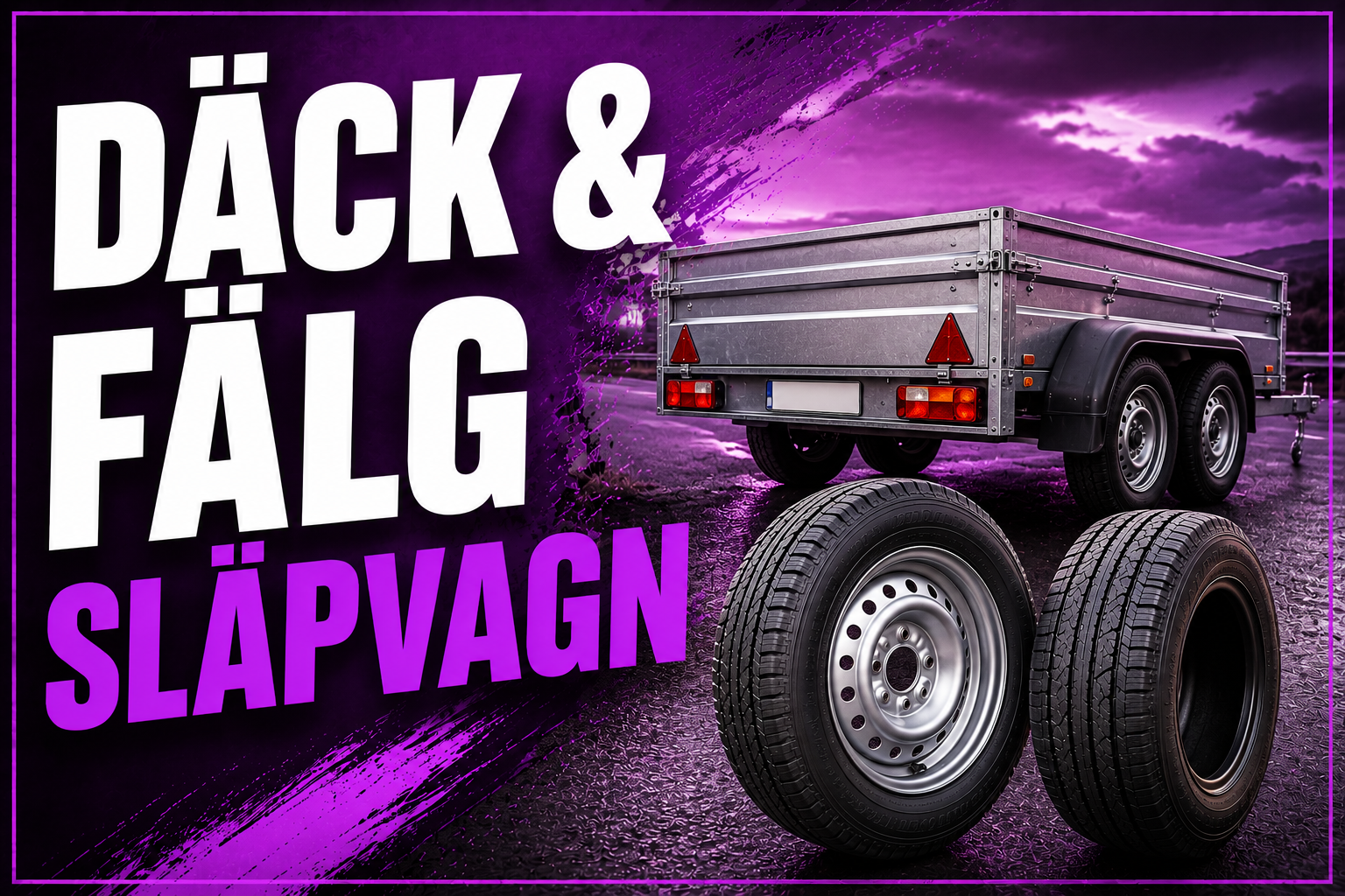 Däck & Fälg Släpvagn