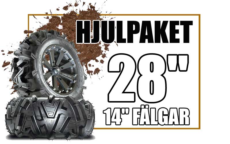 28" Däck på 14" Fälgar