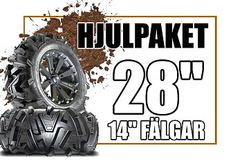 28" Däck på 14" Fälgar