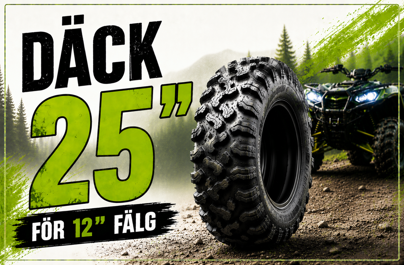 25 tum ATV Däck