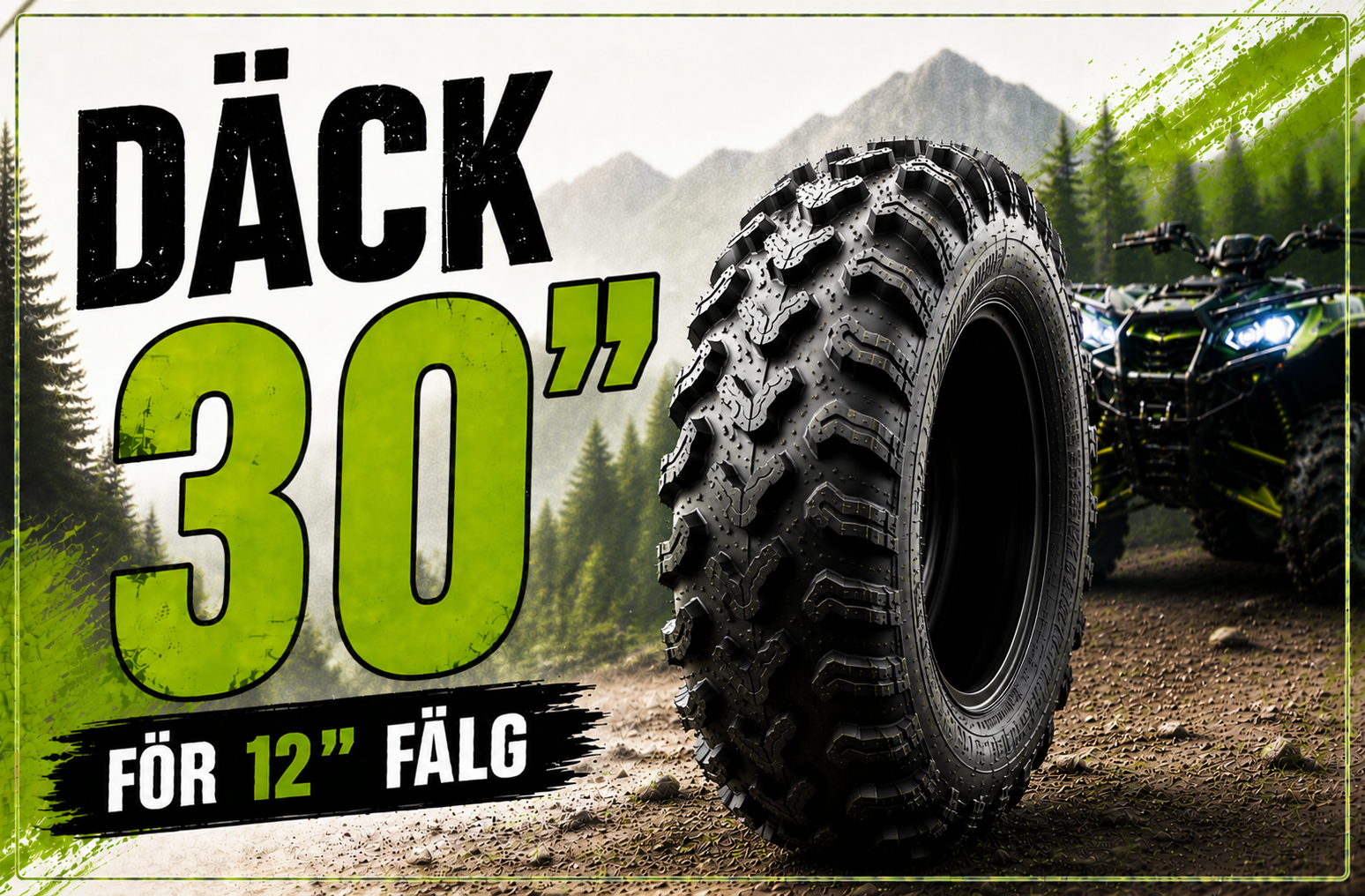 30 tum ATV Däck