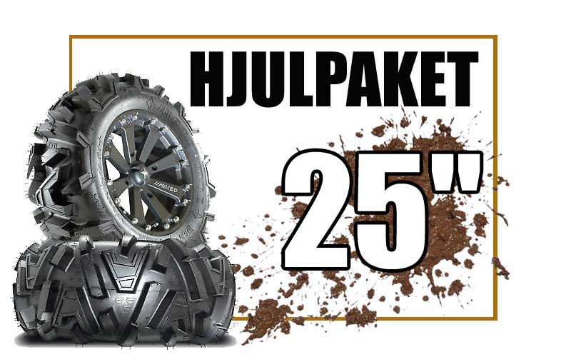 ATV Däck 25" med 12" fälgar
