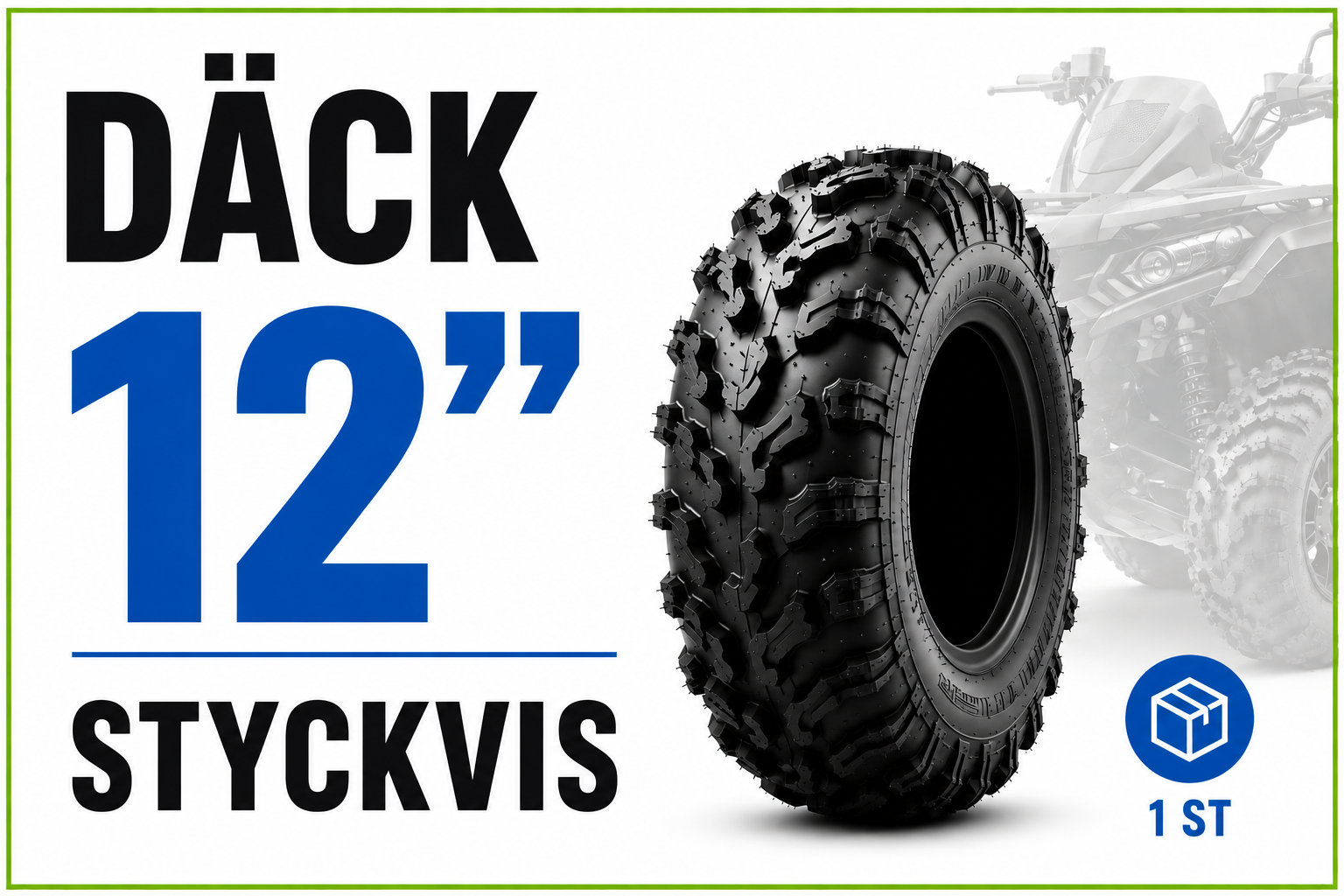 Däck ATV 12" Styckvis