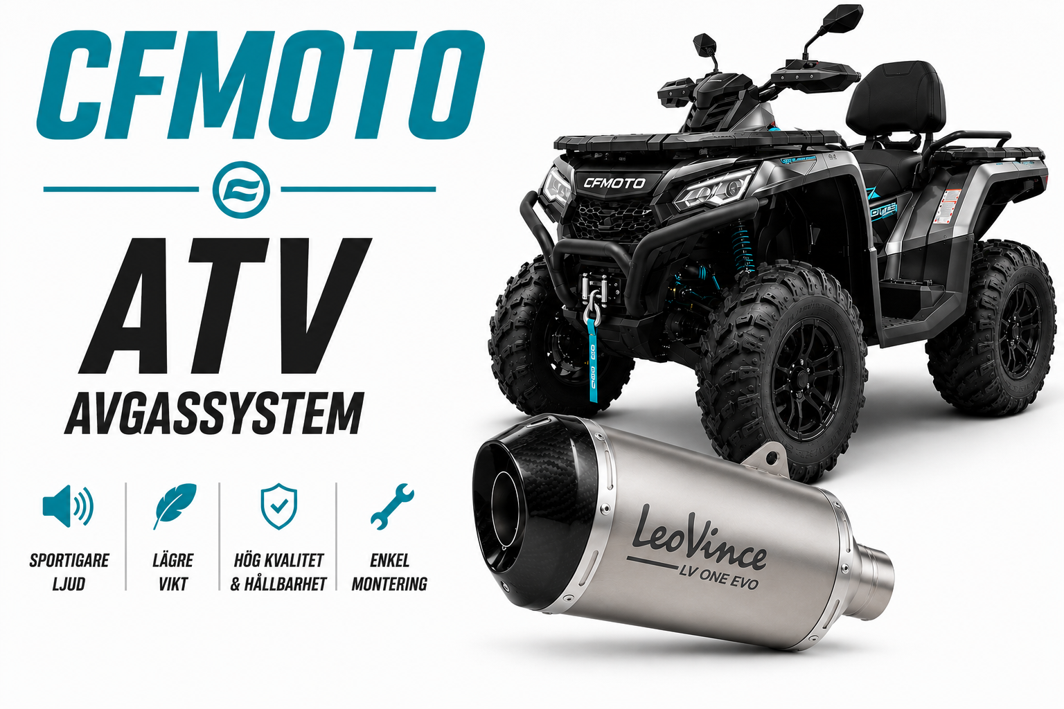 CFMOTO Avgassystem & Slip-On