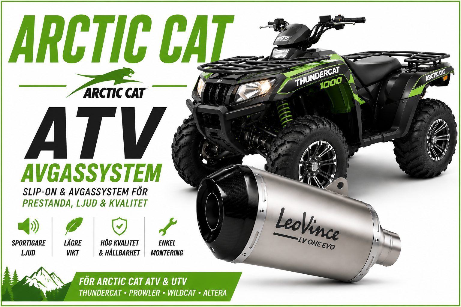 Avgassystem & Slip-On Arctic Cat