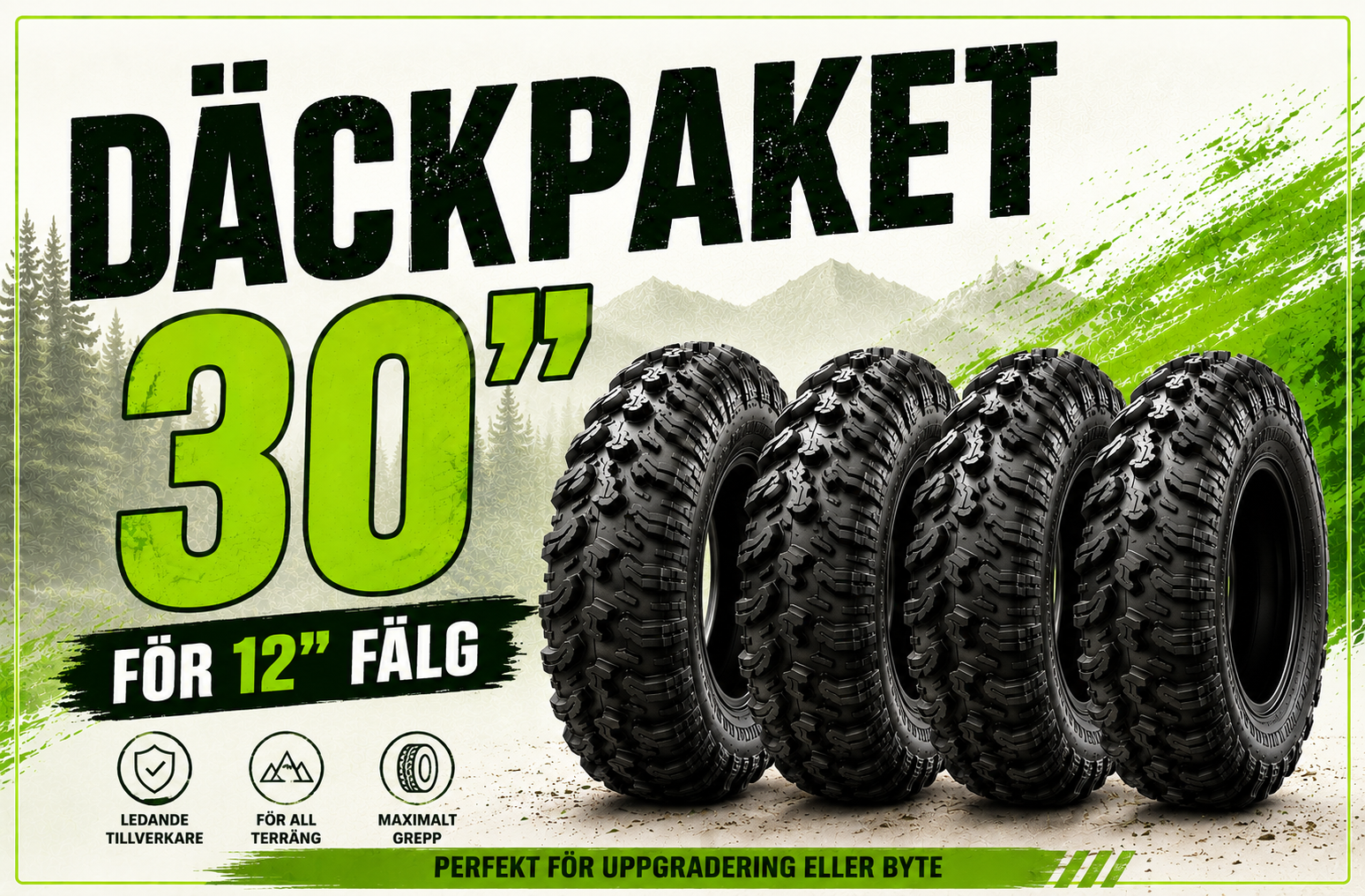 30" Däck Paket