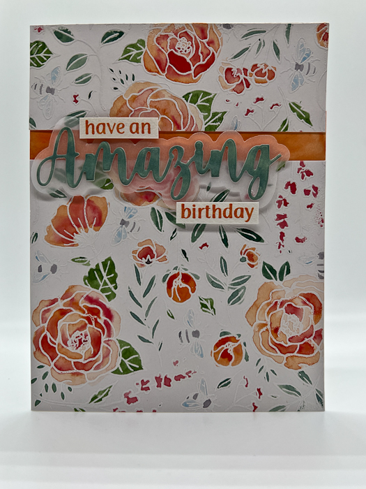 Hero Arts Background Stamp Flowers & Bees Bold Prints Pyssloteket