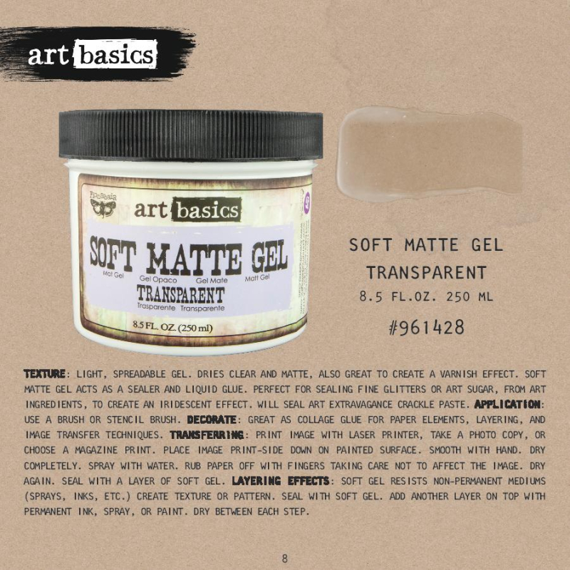 Prima Marketing Art Basics Soft Matte Gel Pyssloteket