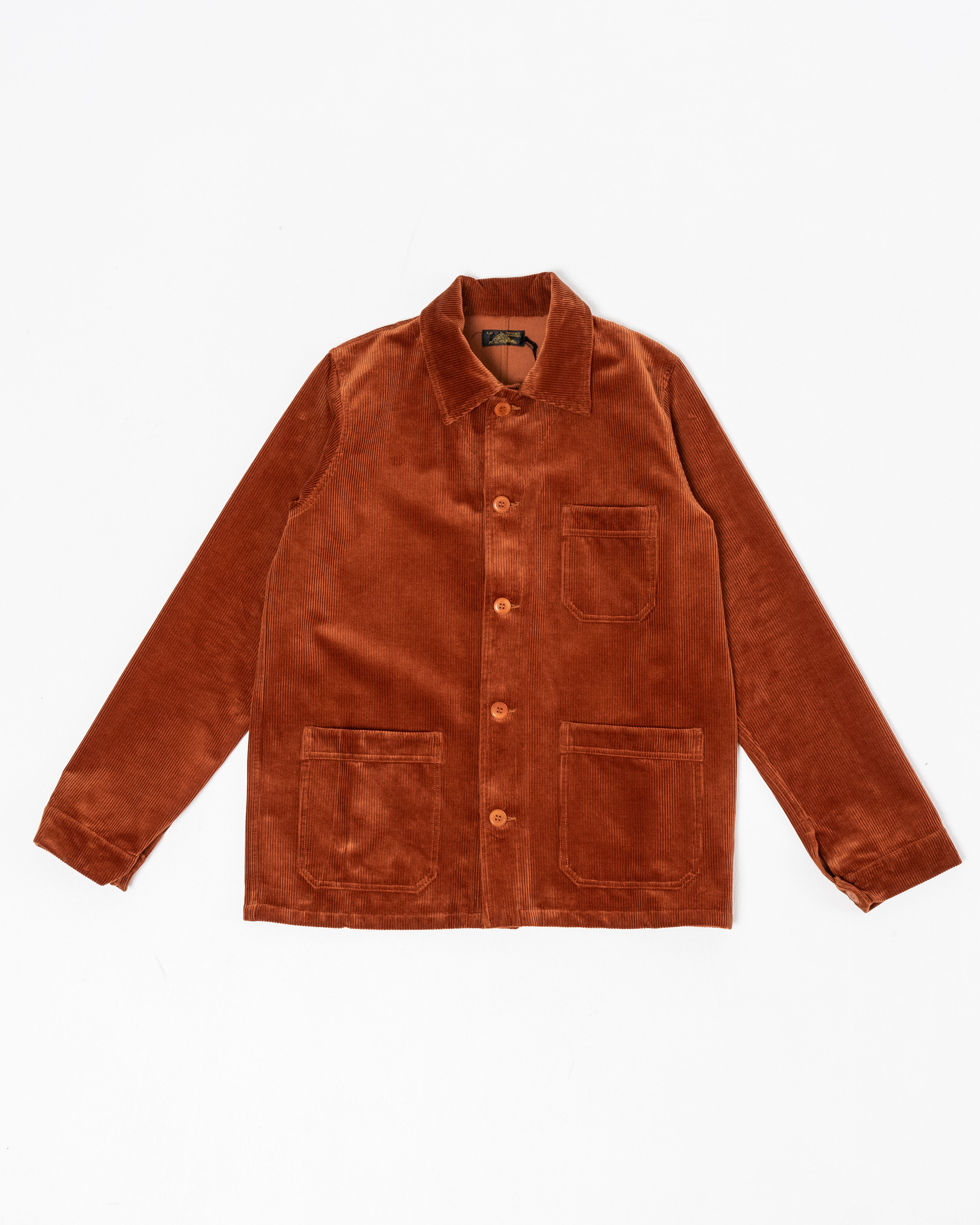 Le Mont St Michel Corduroy Work Jacket Rust Meadow Le Mont St Michel Corduroy Work Jacket Rust Meadow