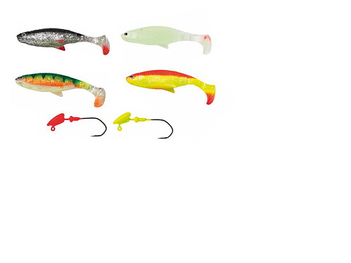 Jigg kit minnows 8,5cm + heads