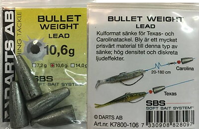 Darts Bullet Weight Lead