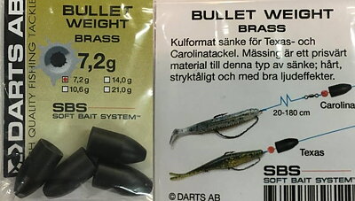 Darts Bullet Weight Brass
