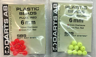 Darts Plastic Beads 6mm 9-pack