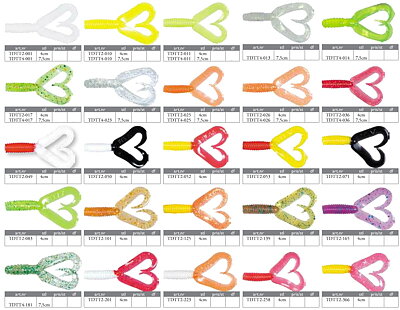Twister D (twintail) 4" 7,5cm 5-pack