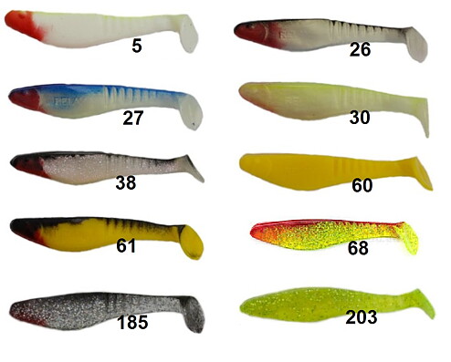 Kopyto 4" Shark (10cm) 3-pack