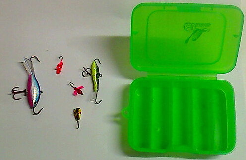 Nomark kit 2 Rapala balanspirk + 3 mormyskor i box OBS! 129:-!