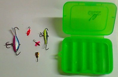 Nomark kit 2 Rapala balanspirk + 3 mormyskor i box OBS! 129:-!