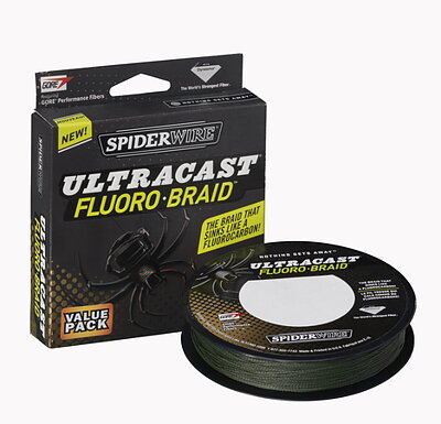 Spiderwire Ultracast Fluoro Braid Green 110m