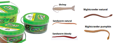 Gulp sandworm & Shrimp