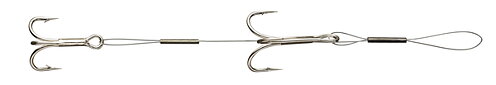 McMahon Dubbelstinger (2pack) Flourcarbon 0,35mm, 14cm, krok 2+4