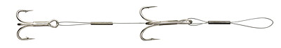 McMahon Dubbelstinger (2pack) Flourcarbon 0,35mm, 14cm, hook 2+4