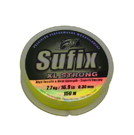 Bobinage Sufix XL Strong 300 M - 0,18 Mm / 2,8 Kg - Monofil Vert Citron (pêche, Résistant)
