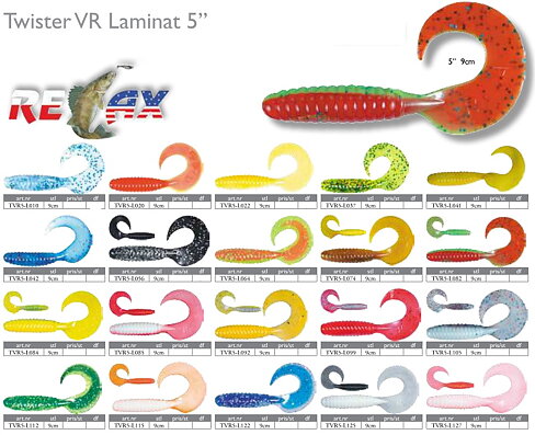 Twister VR Laminat (singelsvans) 5" 9cm 4-pack 