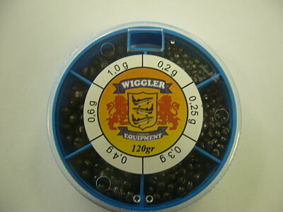 Blyhagel i rund ask. Stor (0,2g-1,0g)