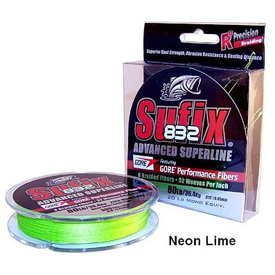 Sufix 832 Braid Neon Lime 120m