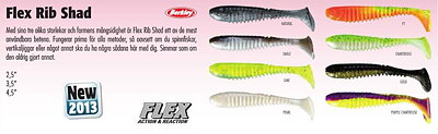Flex Rib Shad 2,5" (ca 6cm) 5 pcs