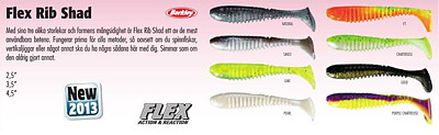 Flex Rib Shad 2,5" (ca 6cm) 5-pack