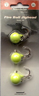 Fireball jiggheads Yellow 30g krok 1/0