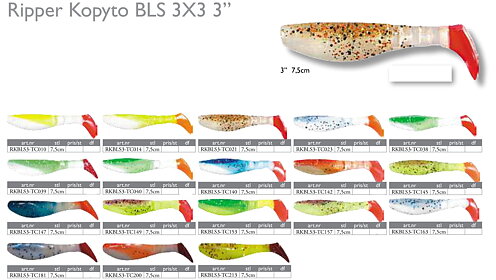 Kopyto BLS "3x3"  3" (7,5cm) 3-pack