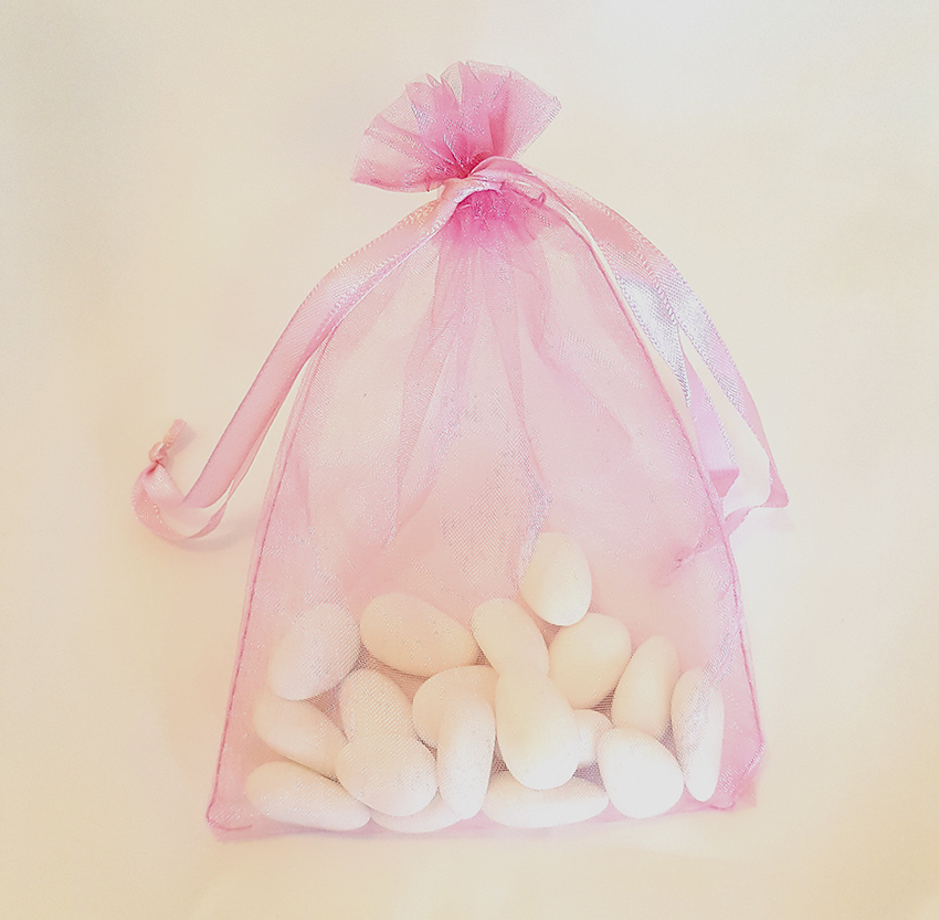 Stora Organzapåsar Rosa 6-pack