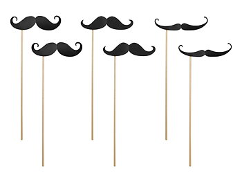 mustasch på pinne
