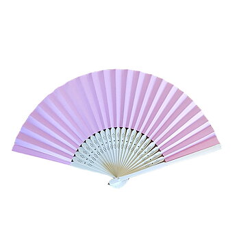 Solfjäder Ljus Rosa papper på bambu