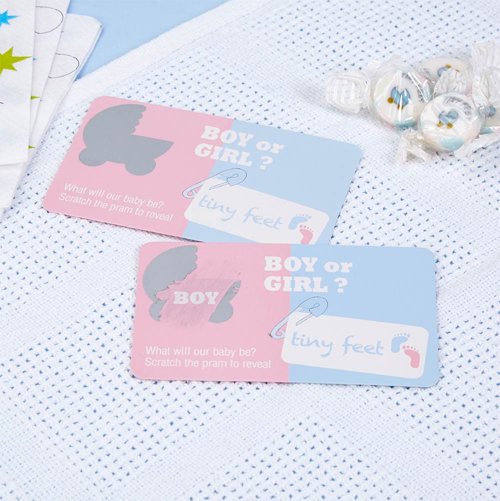 Tiny Feet  Scratch Cards Pojke 10 st