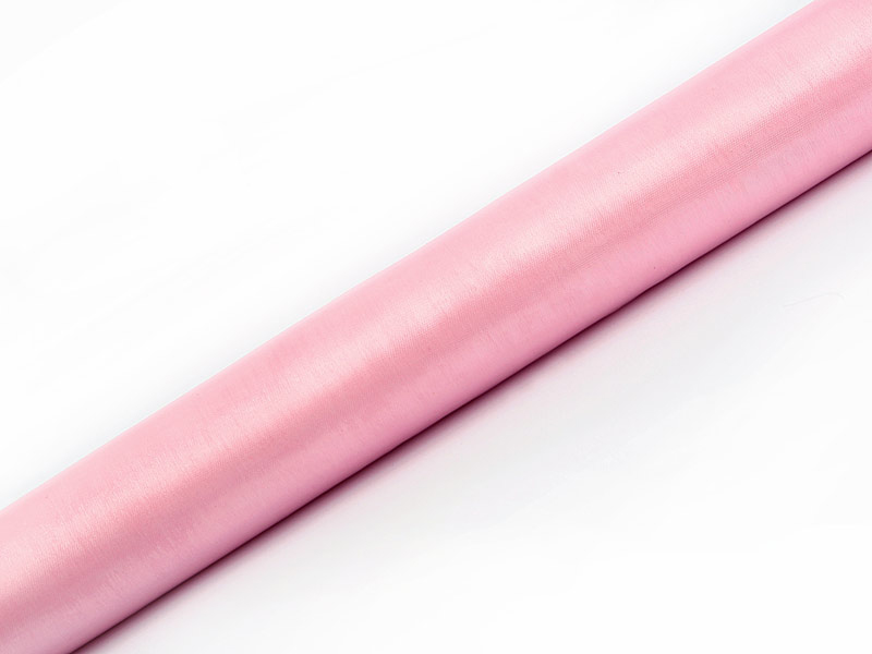 Organza på rulle 36 cm Rosa