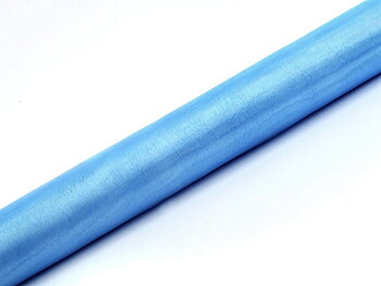 Organza på rulle 36 cm Himmelsblå