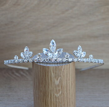 Diadem Sky Match silver strass