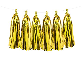 12 st tassels Guld girlang