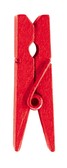 24 st Klädnypa mini röd - 2