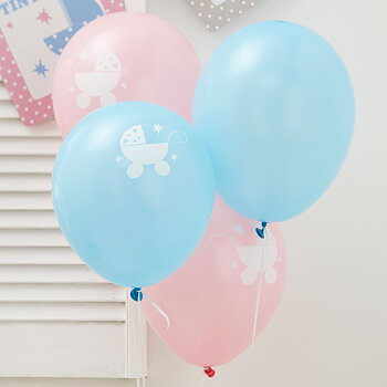 Tiny Feet Ballonger 8 st, Dop o Babyshower 