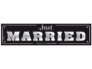 Bilskylt - Just Married